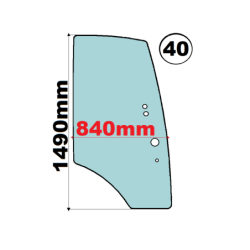 SZYBA BOCZNA LEWA PRAWA KOMATSU - nr części: 312605731