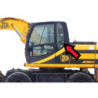 SZYBA LEWA BOCZNA ZA DRZWI JCB - nr części: 827/80219, 82780219