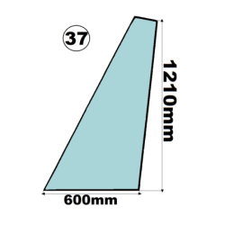 SZYBA PRAWA LEWA NAROŻNA KOMATSU - nr części: 419-925-H810, 419-925-H820