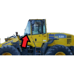 SZYBA PRAWA LEWA NAROŻNA KOMATSU - nr części: 419-925-H810, 419-925-H820