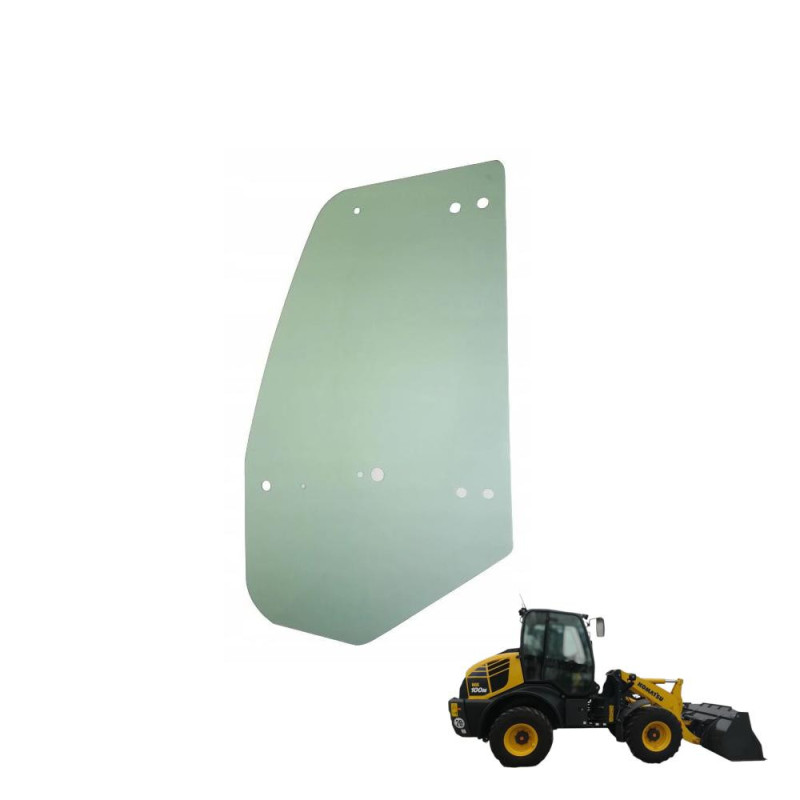 SZYBA BOCZNA LEWA W DRZWI KOMATSU - nr części: 42T-56-21F10, 42T5621F10