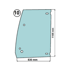 SZYBA W DRZWI PRAWA LEWA VOLVO - nr części:  11202442, 11200063, 11149771, 15006402