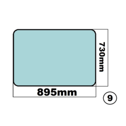 SZYBA TYLNA LIEBHERR - nr części: 10009223