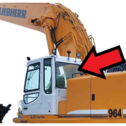 SZYBA TYLNA LIEBHERR - nr części: 10009223