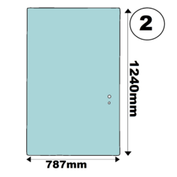 SZYBA TYLNA KABINA JCB P12 TYŁ - nr części: 827/30449, 82730449