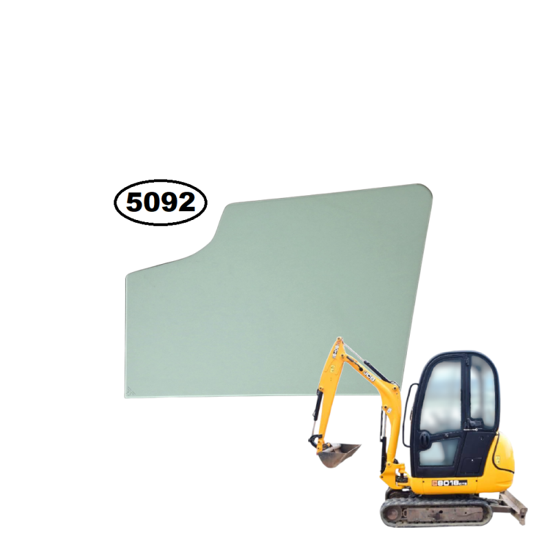 SZYBA BOCZNA W DRZWI DOLNA JCB - nr części: 331/47195, 827/80293