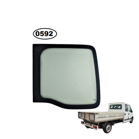 SZYBA TYLNA PRAWA W DRZWI OPEL MOVANO I, RENAULT MASTER II, NISSAN INTERSTAR - nr części: 8200030740