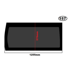 SZYBA BOCZNA PRAWA VOLKSWAGEN TRANSPORTER T6, T6.1, T5 - WERSJA DŁUGA