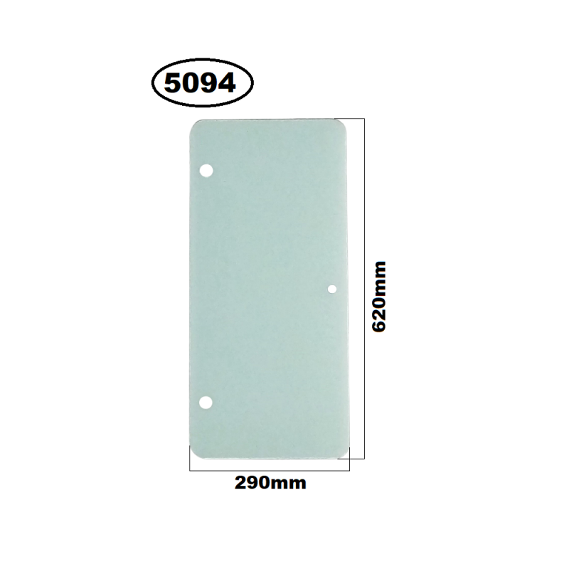 SZYBA LEWA BOCZNA ZA DRZWIAMI DO DŹWIGU KESLA HDS