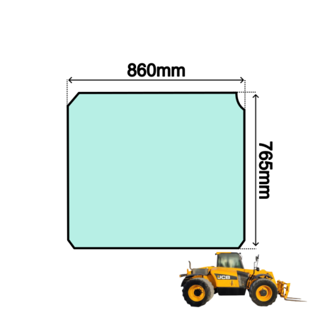 SZYBA DACHOWA JCB - nr części: 827/80226, 82780226