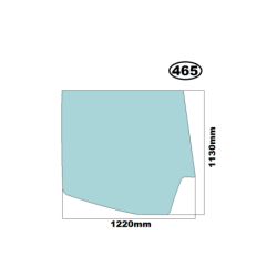 SZYBA PRAWA BOCZNA TEREX FUCHS - nr części: 5253100087