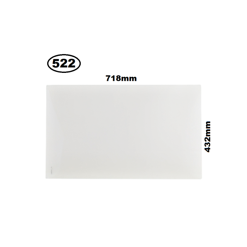 SZYBA PRZEDNIA DÓŁ KUBOTA - nr części: RG51846660, RG518-46660