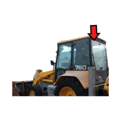SZYBA TYLNA UCHYLNA CASE, FERMEC, MASSEY FERGUSON, TEREX - nr części: 3512269M1, 3512269M91