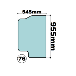 SZYBA PRAWA PRZEDNIA COMBILIFT