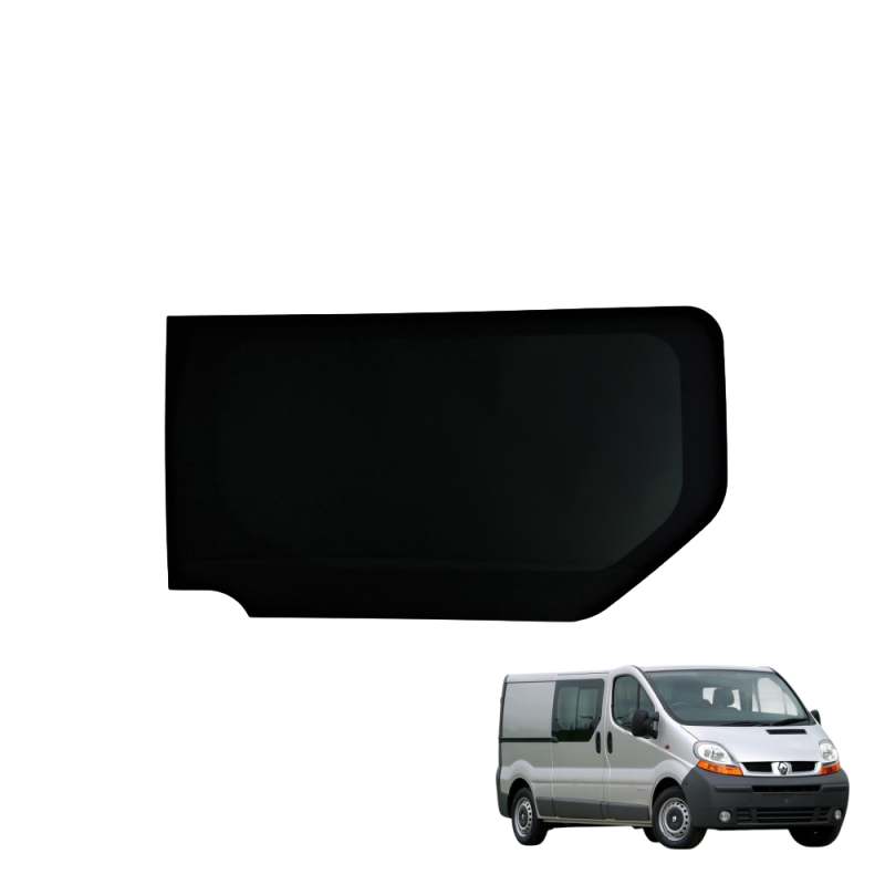 SZYBA BOCZNA PRAWA NISSAN PRIMASTAR, RENAULT TRAFIC II, OPEL VIVARO I - nr części: 2000010097654