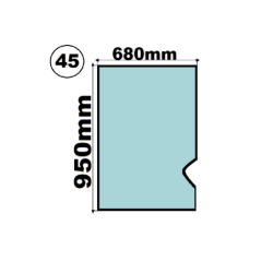 SZYBA CZOŁOWA GÓRNA CAT - nr części: 214-3975, 2143975
