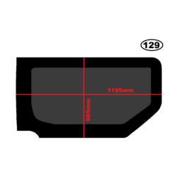 SZYBA BOCZNA PRAWA NISSAN PRIMASTAR, RENAULT TRAFIC II, OPEL VIVARO I - nr części: 2000010097654