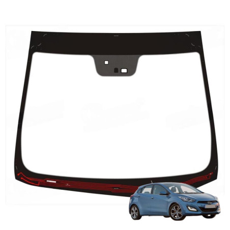 SZYBA CZOŁOWA PANORAMICZNA HYUNDAI I30 5D 2012- PANORAMA  - nr części: 86110A6550,86110A6650