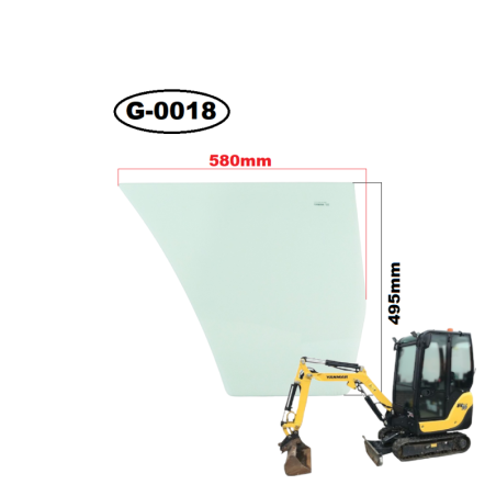 SZYBA BOCZNA DOLNA PRAWA YANMAR - nr części: 72A59-68580, 172A5968580