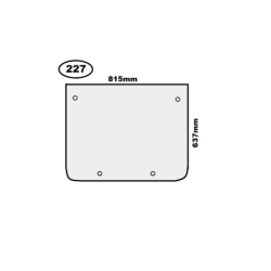 SZYBA PRZEDNIA DOLNA MECALAC