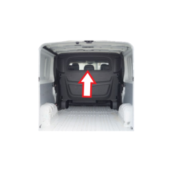 SZYBA TYLNA KABINY / ŚCIANY GRODZIOWEJ NISSAN PRIMASTAR, RENAULT TRAFIC II, OPEL VIVARO I - ZABUDOWA HOLENDERSKA