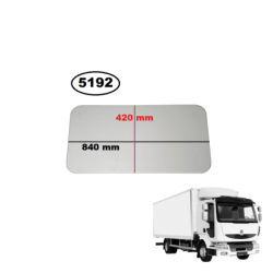 SZYBA TYLNA ŚRDOKOWA KABINY / ŚCIANY GRODZIOWEJ RENAULT MIDLUM