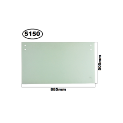 SZYBA TYLNA DOLNA CAT - nr części: 8Y-7262, 1641304, 8Y7262, 164-1304