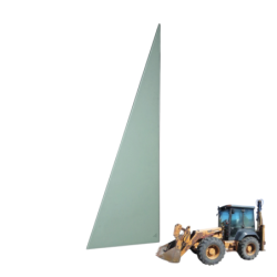 SZYBA GÓRNA TYLNA NAROŻNA PRAWA LUB LEWA TEREX, FERMEC, CASE, MASSEY FERGUSON - nr części: 3512271M1