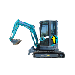 SZYBA LEWA BOCZNA ZA DRZWIAMI SUNWARD SWE25UF