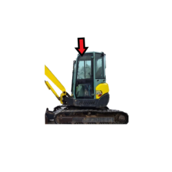 SZYBA LEWA GÓRNA BOCZNA DRZWI YANMAR
