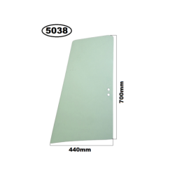 SZYBA BOCZNA LEWA DRZWI Z TYŁU MECALAC 714MW