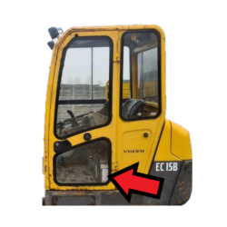 SZYBA BOCZNA DOLNA DRZWI LEWA VOLVO, PEL-JOB - nr części: 7416810