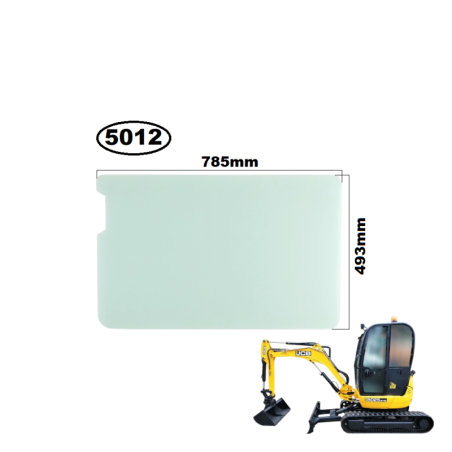 SZYBA PRZÓD DÓŁ JCB - nr części: 827/80471