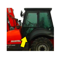 SZYBA LEWA LUB PRAWA BOCZNA DOLNA DRZWI MANITOU, HITACHI (FIAT KOBELCO), NEW HOLLAND, CASE - nr części: 85801624, 85801625