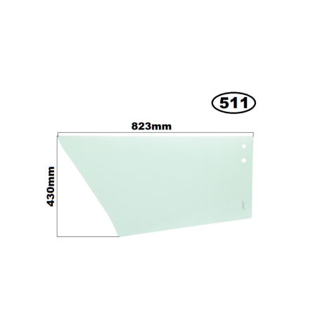 SZYBA LEWA W DRZWI DOLNA MERLO SERIA: PANORAMIC, ROTO, MF, MPR - nr części: 053430, 53430