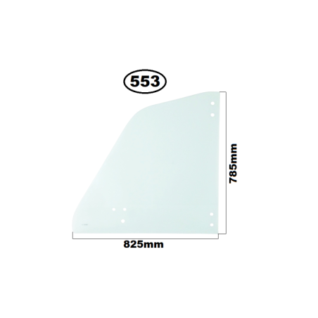 SZYBA DRZWI GÓRNA LEWA MERLO SERIA: PANORAMIC, ROTO, MF, MPR - nr części: 053429, 056355