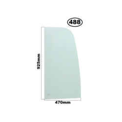 SZYBA BOCZNA ZA DRZWI JCB - nr części: 827/30502, 82730502