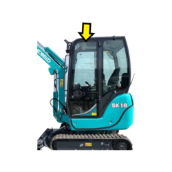 SZYBA LEWA BOCZNA W DRZWI YANMAR KOBELCO - nr części: YP-172A59-69160, 172A5969160