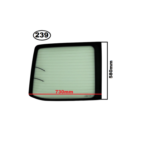 SZYBA TYLNA LEWA W DRZWI VOLKSWAGEN VW TRANSPORTER T6, T6.1, T5 - nr części: 7H1845501C