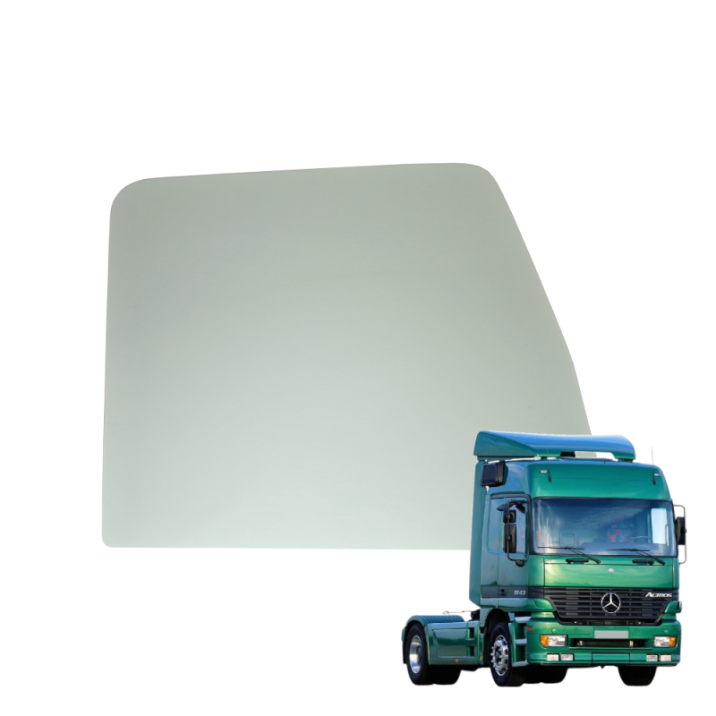 SZYBA PRAWA BOCZNA OPUSZCZANA W DRZWI MERCEDES ACTROS