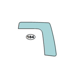 SZYBA PRAWA BOCZNA DAF CF 65, 75, 85 - nr części: 1241007