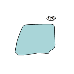 SZYBA BOCZNA OPUSZCZANA W DRZWI LEWA MERCEDES ACTROS