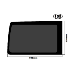 SZYBA BOCZNA PRAWA VOLKSWAGEN TRANSPORTER T6, T6.1, T5 - WERSJA KRÓTKA