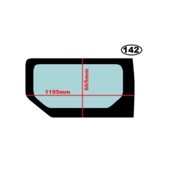 SZYBA BOCZNA LEWA OPEL VIVARO I, RENAULT TRAFIC II, NISSAN PRIMASTAR - nr części: 8200005548