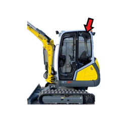 SZYBA LEWA BOCZNA Z TYŁU CAT, WACKER NEUSON - nr części: 376-2078
