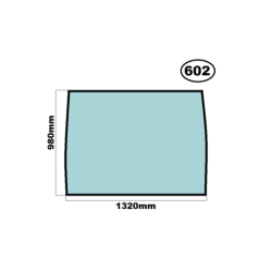 SZYBA PRZEDNIA FIAT HITACHI, MANITOU, CASE, NEW HOLLAND - nr części: 85801621