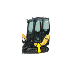 SZYBA LEWA BOCZNA DOLNA DRZWI KOBELCO, YANMAR - nr części: 172A5969170