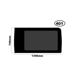 SZYBA BOCZNA LEWA FORD TRANSIT