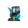 SZYBA LEWA BOCZNA DOLNA DRZWI KOBELCO, YANMAR - nr części: 172A5969170