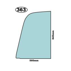 SZYBA LEWA JCB - nr części: 236/07308, 23607308